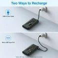 JIUMESS 20000mAh Power Bank Portable Charger with Cables, USB Battery Pack Compatible for iPhone & Android Cell Phone