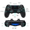 YUOY Wireless Controller Compatible with P-4/P-4 Slim/P-4 Pro, Remote Game Joystick, Black