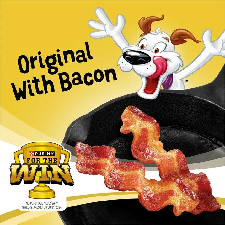 Purina Beggin' Strips Dog Treats Original with Real Bacon Flavor Tender Chews, 40 oz Pouch