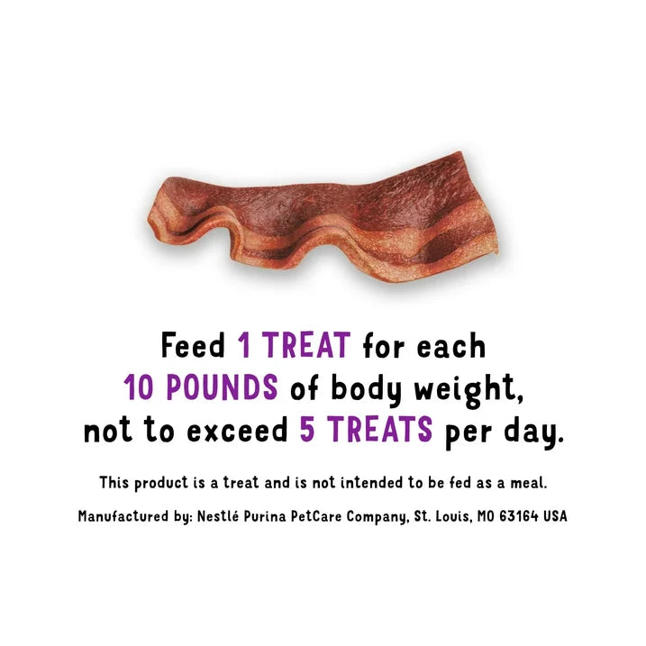 Purina Beggin' Strips Dog Treats Original with Real Bacon Flavor Tender Chews, 40 oz Pouch