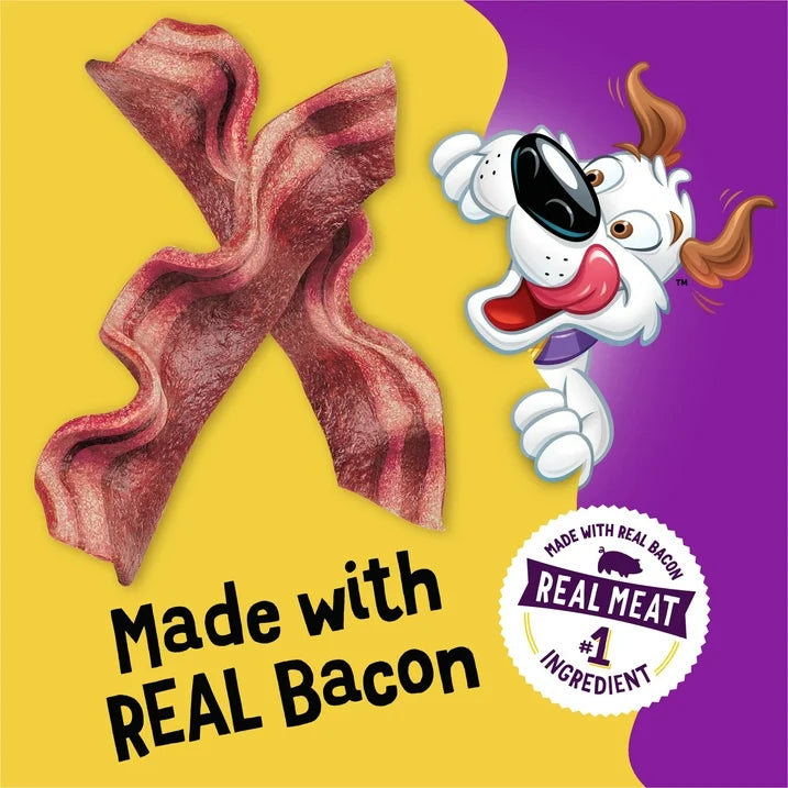 Purina Beggin' Strips Dog Treats Original with Real Bacon Flavor Tender Chews, 40 oz Pouch