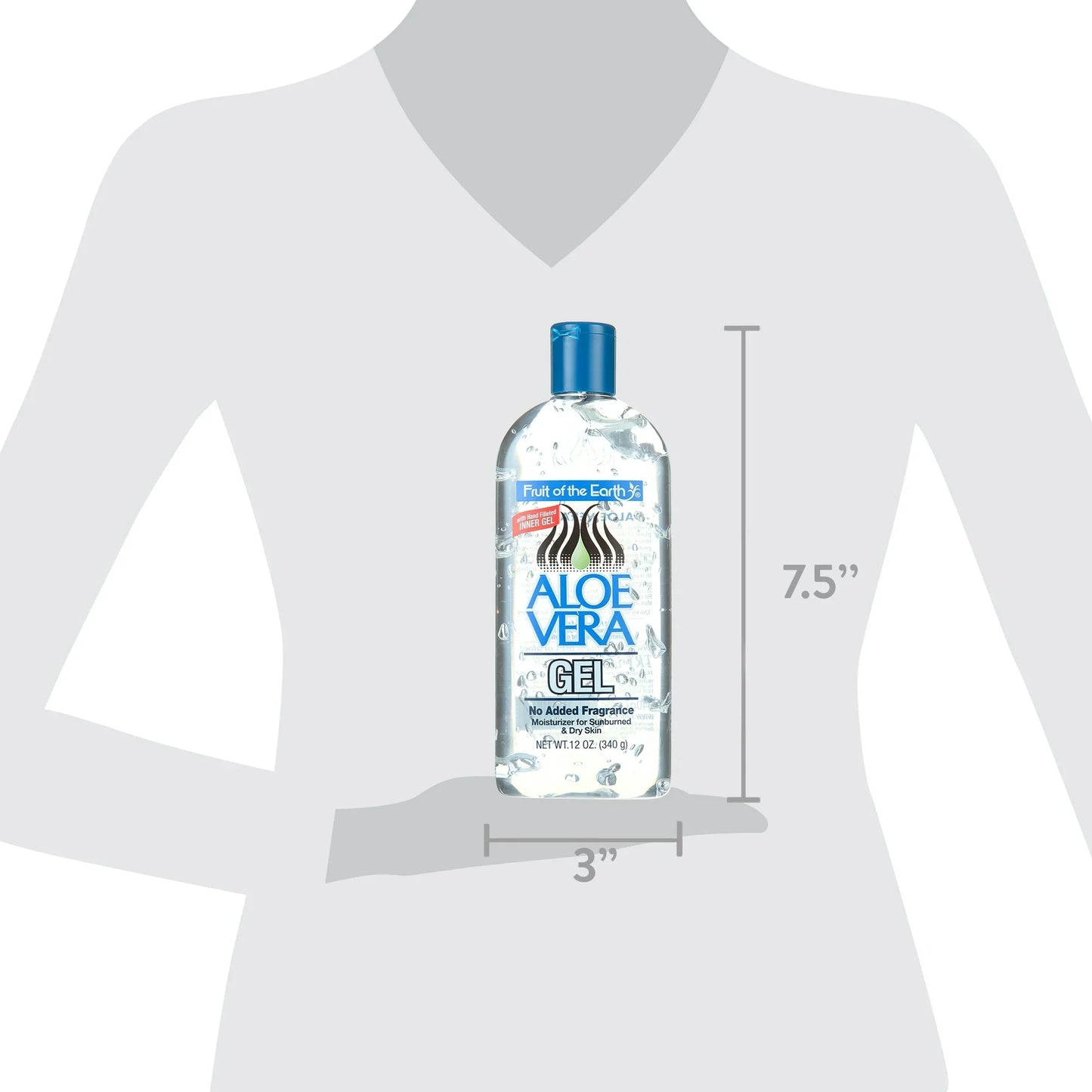 Fruit of the Earth Aloe Vera Moisturizing Gel, Unscented 12 oz.