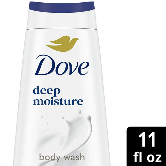 Dove Body Wash for Women Nourishing Deep Moisture Cleanser All Skin, 11 oz