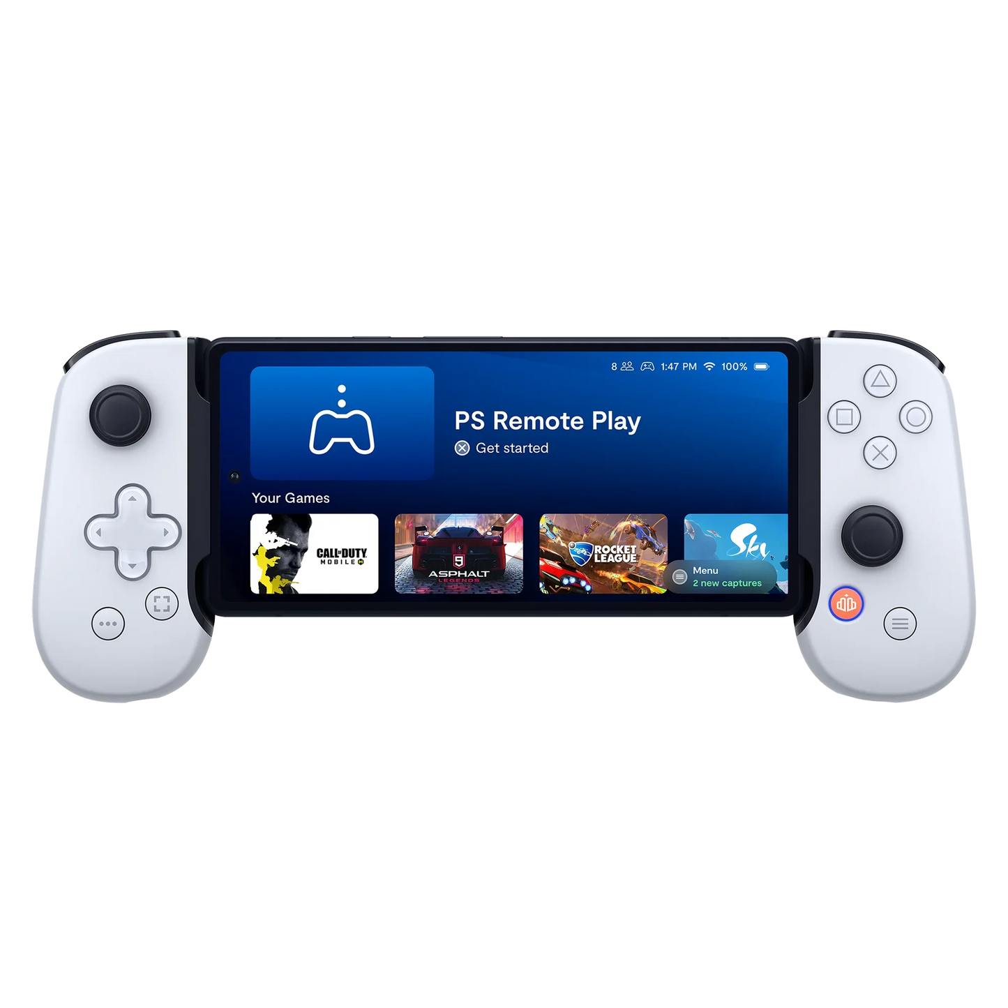 Backbone One - PlayStation Edition (Lightning) - Mobile Gaming Controller for iPhone - Generation 1 - White