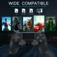 YUOY Wireless Controller Compatible with P-4/P-4 Slim/P-4 Pro, Remote Game Joystick, Black