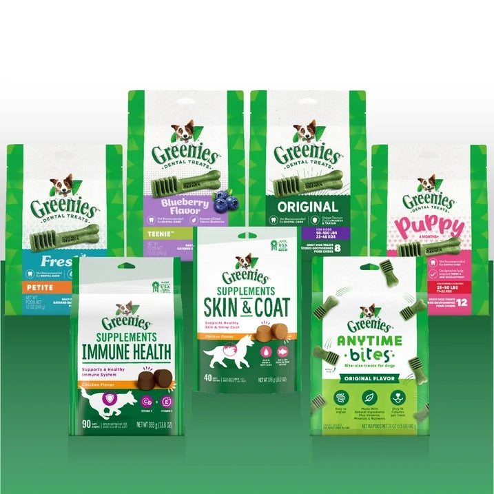 Greenies Original Petite Natural Dental Care Dog Treats, 12 Oz Pack (20 Treats)