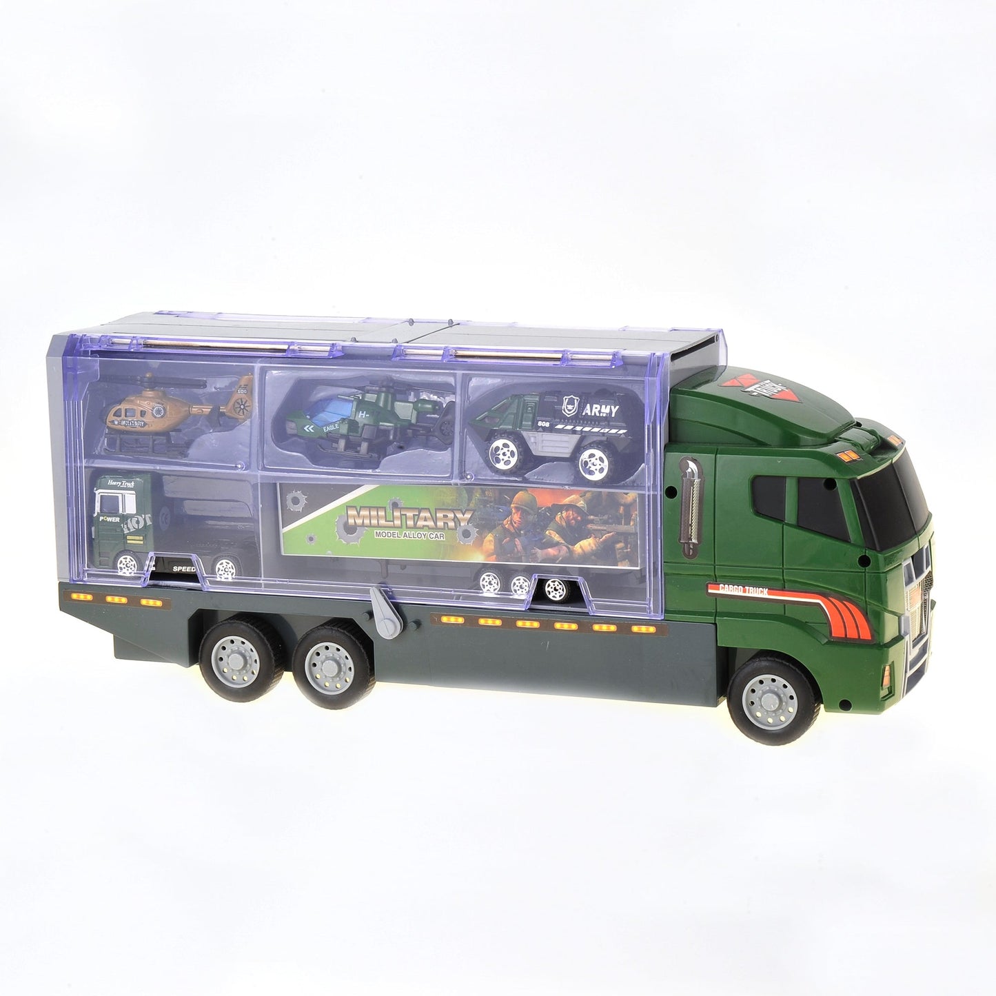 10 in 1 Military Vehicle Carrier Truck Toys for Kids