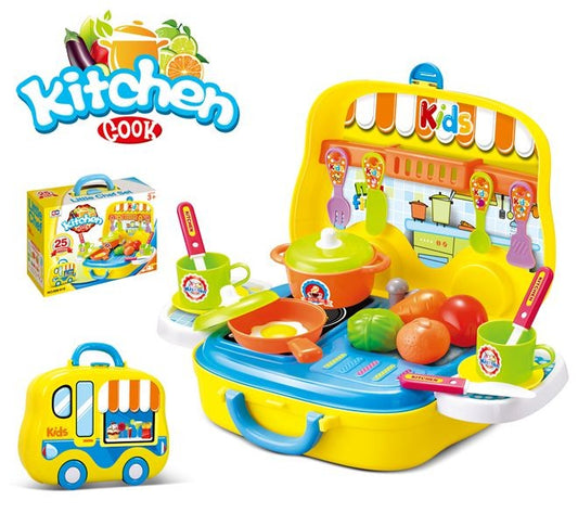 Portable Kitchen Playset 24pcs