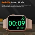 Mingdaln 2025 New 1.85-inch Men Women's Smartwatch with Answer/Make Calls/100 Sports Modes/Message Reminder, IP67 Waterproof Fitness Tracker fits for Android Iphone Devices（Pink）