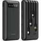 JIUMESS 20000mAh Power Bank Portable Charger with Cables, USB Battery Pack Compatible for iPhone & Android Cell Phone