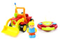 4" Cartoon RC Construction Truck Remote Control Toy For Toddlers (Red)