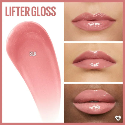 Maybelline Lifter Gloss Lip Gloss Makeup with Hyaluronic Acid, Silk