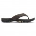 Mens Thong Sandals Indoor and Outdoor Beach Flip Flop Dark Brown (Size 8.5)