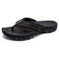 Mens Thong Sandals Indoor and Outdoor Beach Flip Flop Black/Brown (Size 10)
