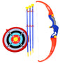 Kings Sport Toy Archery Bow And Arrow Set for Kids With Arrows, Target, And Quiver